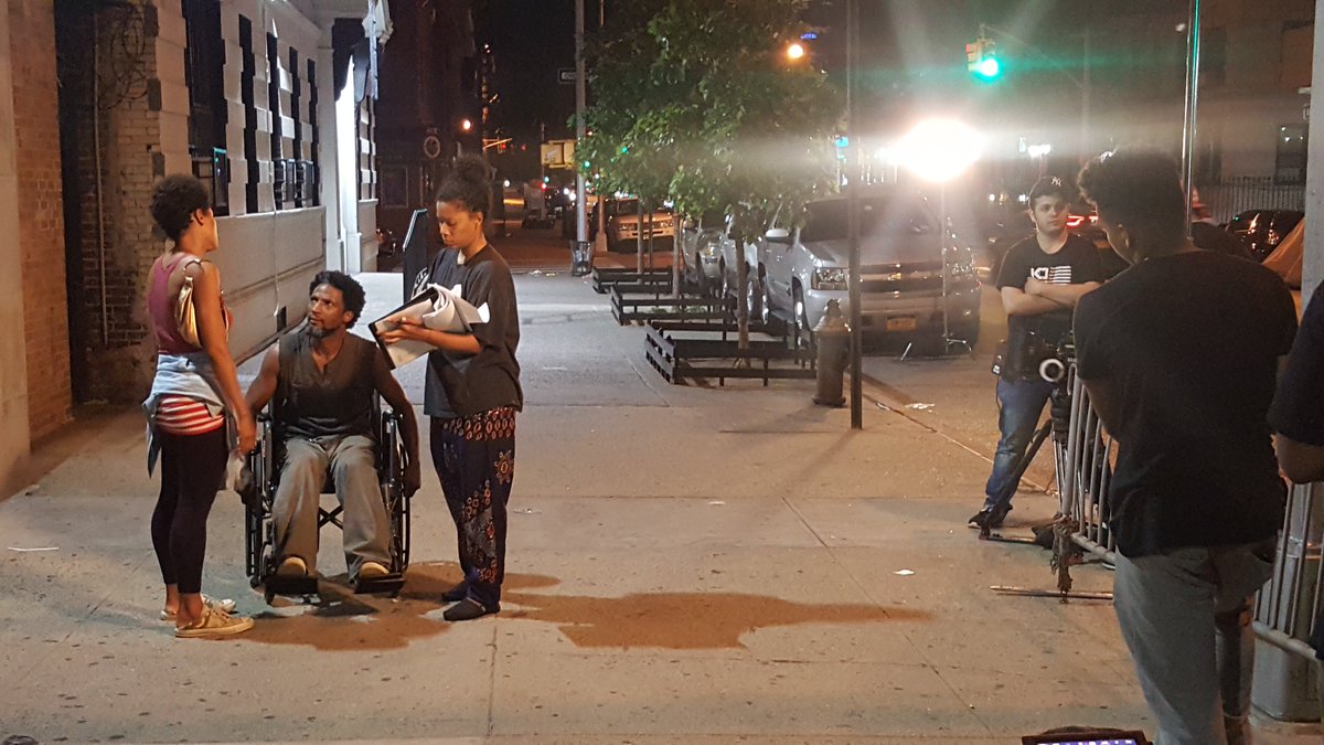 Time2SurrenderF's tweet photo. @elvisnolasco187 Setting Up The Shot and Rehearsing With Actress Holly Hyman (as Paige) and Scripty Johanna Baez On Hand Checking Lines and Keeping Continuity For #Time2Surrender #T2SFilm #Time2SurrenderFilm https://t.co/XVoZRUKFzX