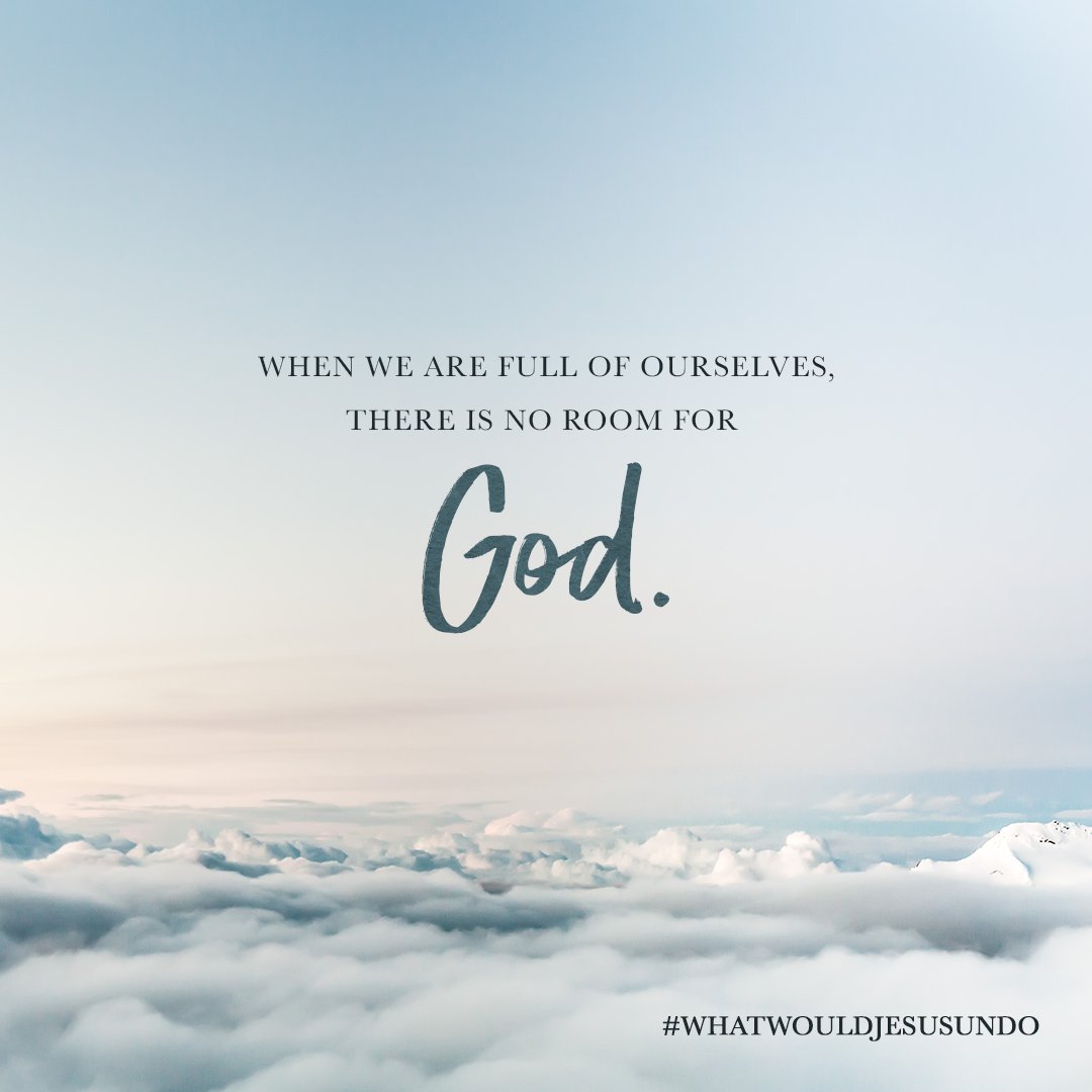 craiggroeschel's tweet photo. But when we empty ourselves, we are in the perfect position to be filled with God's grace and to be used by Him! #whatwouldjesusundo https://t.co/Z1jqTNSWJE