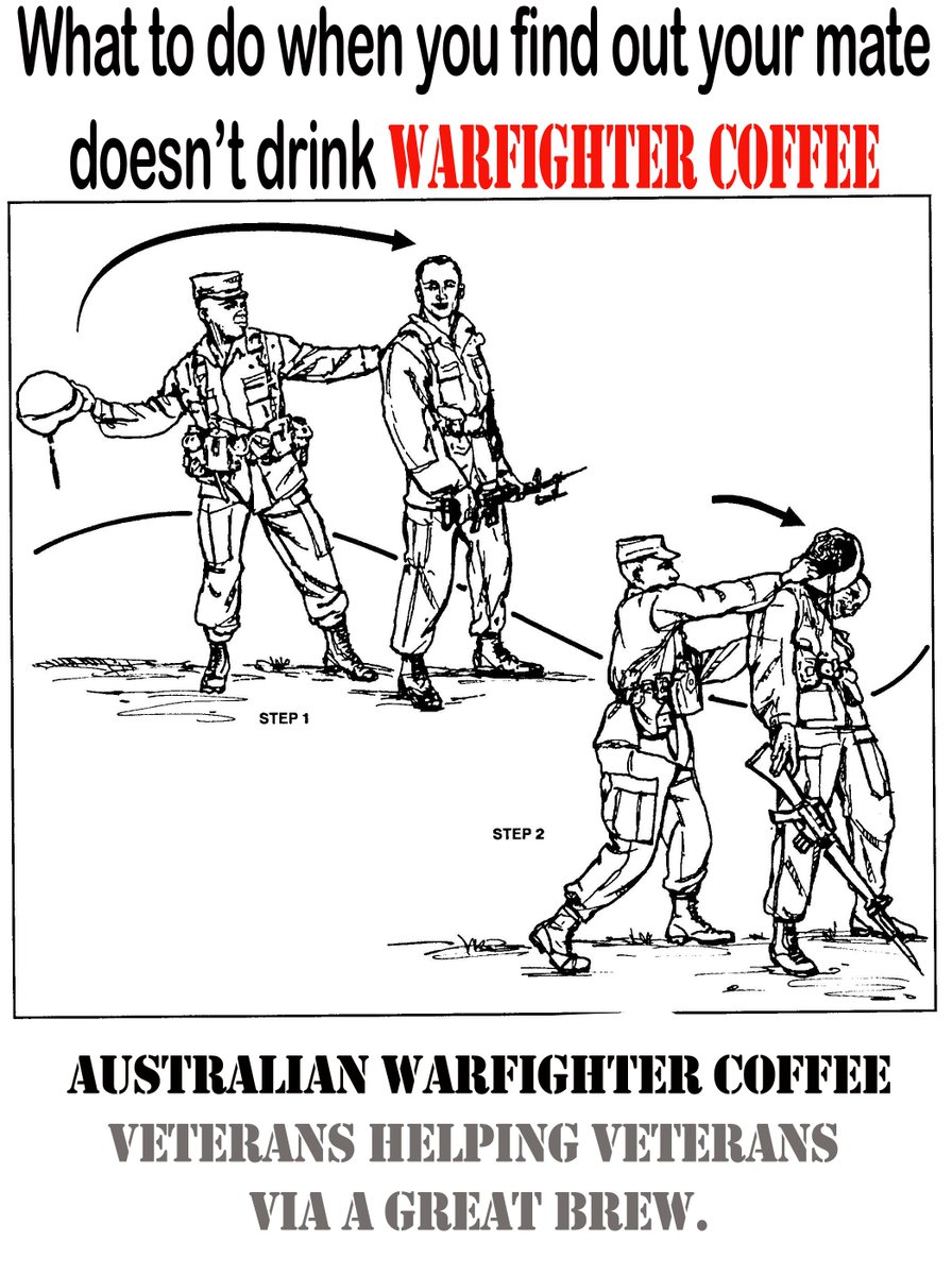 Tag a mate that you know that still drinks CRAP COFFEE. See how Australian Warfighter Coffee drinkers fix the issue. @blckriflecoffee @CHRSLsub_Branch @MilsoProgram @newsauspol