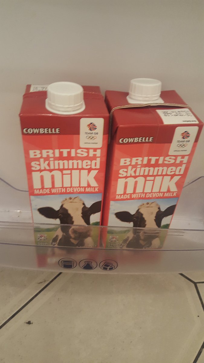 Mrs_Kellaway's tweet photo. Extreme UK weather = delivery problems = fresh milk shortage = customers seeking substitutes. Good old UHT milk sales increase https://t.co/a4o177UuV4
