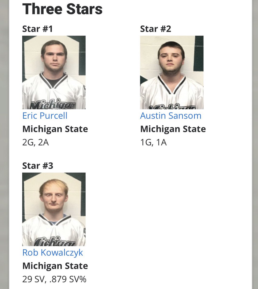 DI is your MCRHL regional champion, picking up a 6-4 win over Grand Valley!  Here are your 3 stars of the game