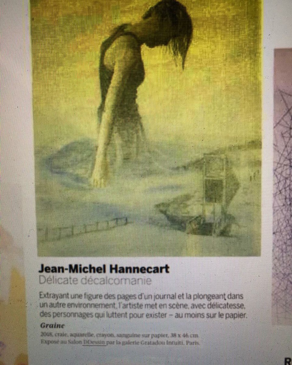 DDESSINPARIS's tweet photo. #DDESSINPARIS, dans @BeauxArts_mag , les 1001 états du dessin par #JudicaelLavrador, @jeanmichelhannecart  représenté par la galerie Gratadou-Intuiti
#ddessinparis #ddessin18 #ledessinsoustoutessesformes #galeriegratadouintuiti #jeanmichelhannecart #paris 
https://t.co/u4ZLtFwMhk https://t.co/G0eNpvn4am