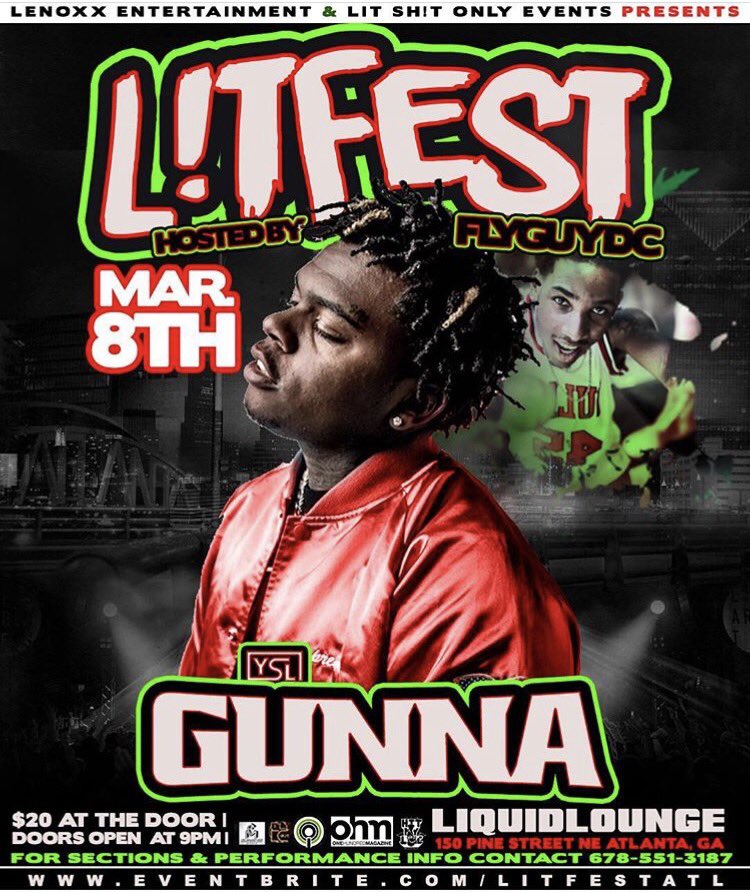 AimForDaHead's tweet photo. Me & @1GunnaGunna 🎯🐍🎥🍾 going crazy on the 8th hosted by: @IAmFlyGuyDC 🎤📻#Atlanta #Concert #EFMG #YSL #404Boyz #MAFIA #DripSeason3 https://t.co/I36Yj7fCw8