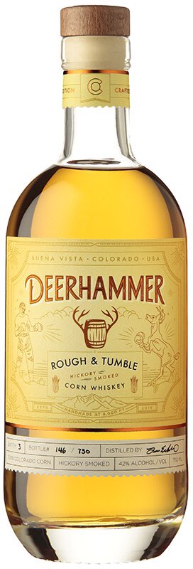 Deerhammer's tweet photo. @QSDistillery @bourbonveach ...and we just launched our own take on the classic corn whiskey - Rough &amp; Tumble! It’s a hickory smoked 100% corn whiskey aged in ex-malt whiskey casks. #craftiswhereitsat #cornintheusa https://t.co/ys8c4v4GkS