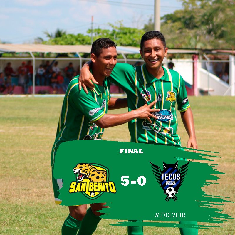 FCSanBenito's tweet photo. #Clausura2018 | ¡Final! Victoria de la Furia Verde. San Benito FC 5-0 Teculután #DaleQueDaleSanBenito 😉💪🖐 https://t.co/eUckCwedxc