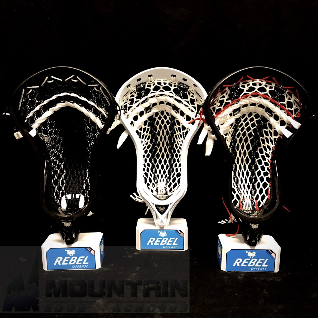mountainedgelax's tweet photo. The three Rebels! Custom strung just for you! #threeamigos @ecdlax 
.
Available instore or online @mountainedgelax Link in bio.
.
#lacrossestick #allaboutlacrosse #newgear #lacrosse #boxlacrosse #lacrosselife #growthegame #lacrosseseason #alwayscustom #mountainedgelax https://t.co/mnqkGskQi9