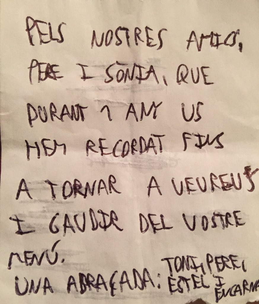 CanRemena's tweet photo. Hi ha clients que acaben siguent amics. Moltes gràcies per decidir seure a la nostre taula una vegada mes !! https://t.co/5D2yhIZ7Zw