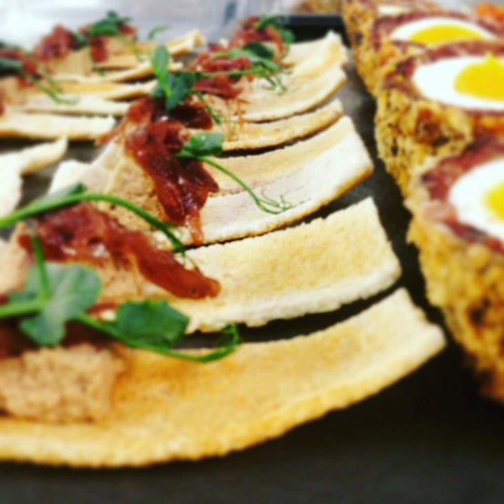 xcateringdevon's tweet photo. All the canapés! Chicken liver pate and black pudding scotch eggs! 😍😍 #Exeter #catering #execatering #exetercaterer #food #exetercitycentre #exeterlife #devon #devonfood #southwest #southernhay #southernhayexeter #southwestcatering https://t.co/BCFEmU1kiP