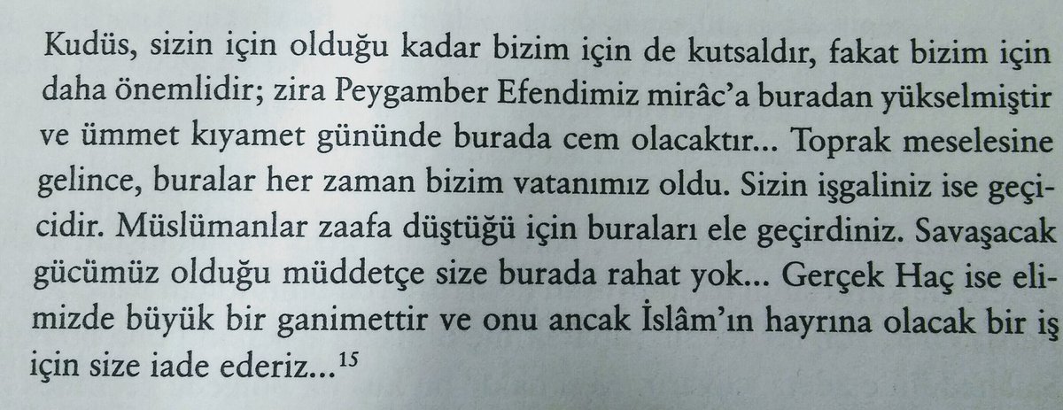 Vefâtının sene-i devriyesinde Selahaddin Eyyübi’yi (1138-1193) rahmet ve minnetle anıyorum. 
Arslan Yürekli Richard’a aşağıdaki sözleri söyleyen bu büyük komutan ve devlet adamının hatırası hep yaşayacak...