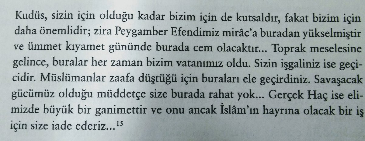 Vefâtının sene-i devriyesinde Selahaddin Eyyübi’yi (1138-1193) rahmet ve minnetle anıyorum. Arslan Yürekli Richard’a aşağıdaki sözleri söyleyen bu büyük komutan ve devlet adamının hatırası hep yaşayacak...