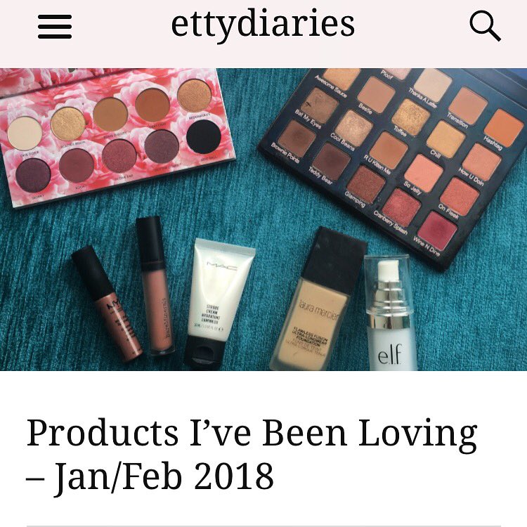ettydiaries's tweet photo. What better way to procrastinate writing an essay than to write a blog post amirite?? New post up on https://t.co/T7hIk8Ttjo on all of my current beauty favourites! Go check it out, link is in my bio 🤗💓 #beauty #makeup #Eyeshadow #blog #blogger #palette https://t.co/OWr0mWXk27