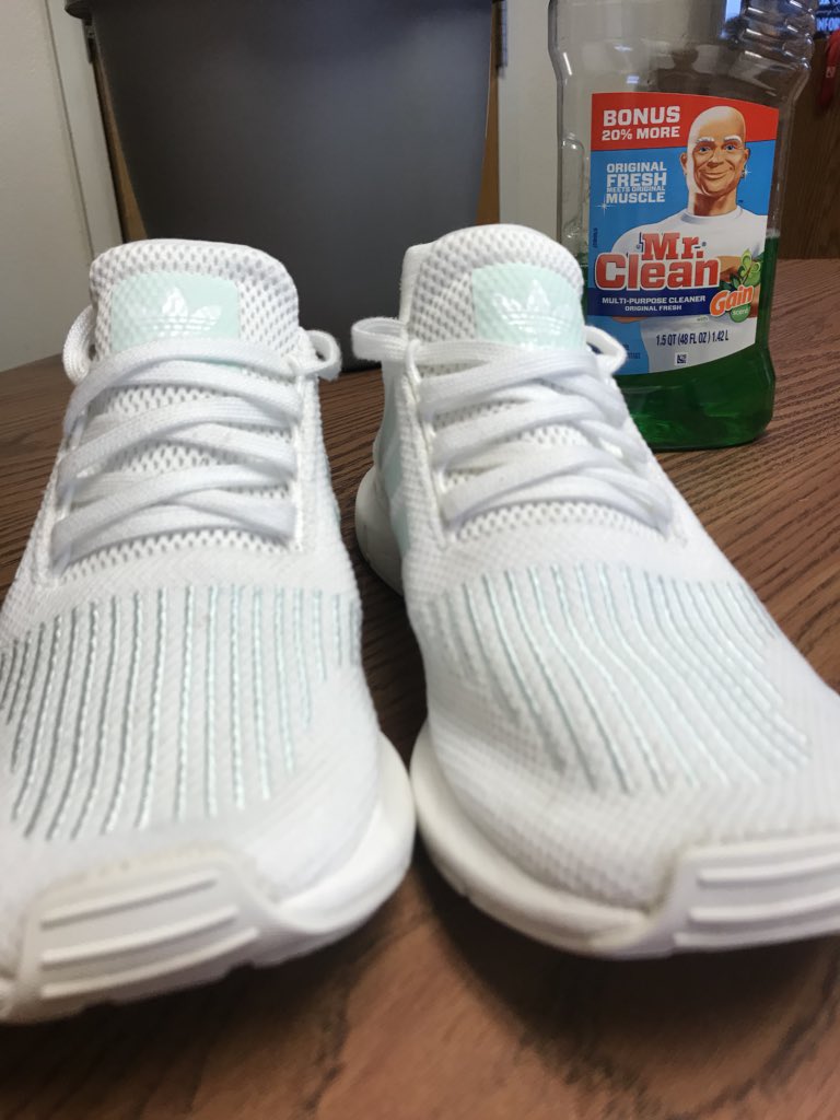 how can i clean white shoes