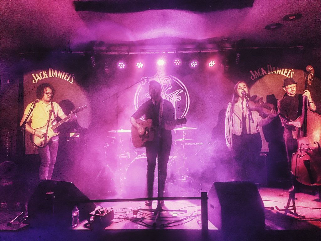 Snap of us playing <a href="/Nambucca_Live/">Nambucca</a> for <a href="/CamdenRocksFest/">Camden Rocks Fest</a>! 📸 #bigjacket #band #music #livemusic #guitar #violin #sing #drums #bass #doublebass