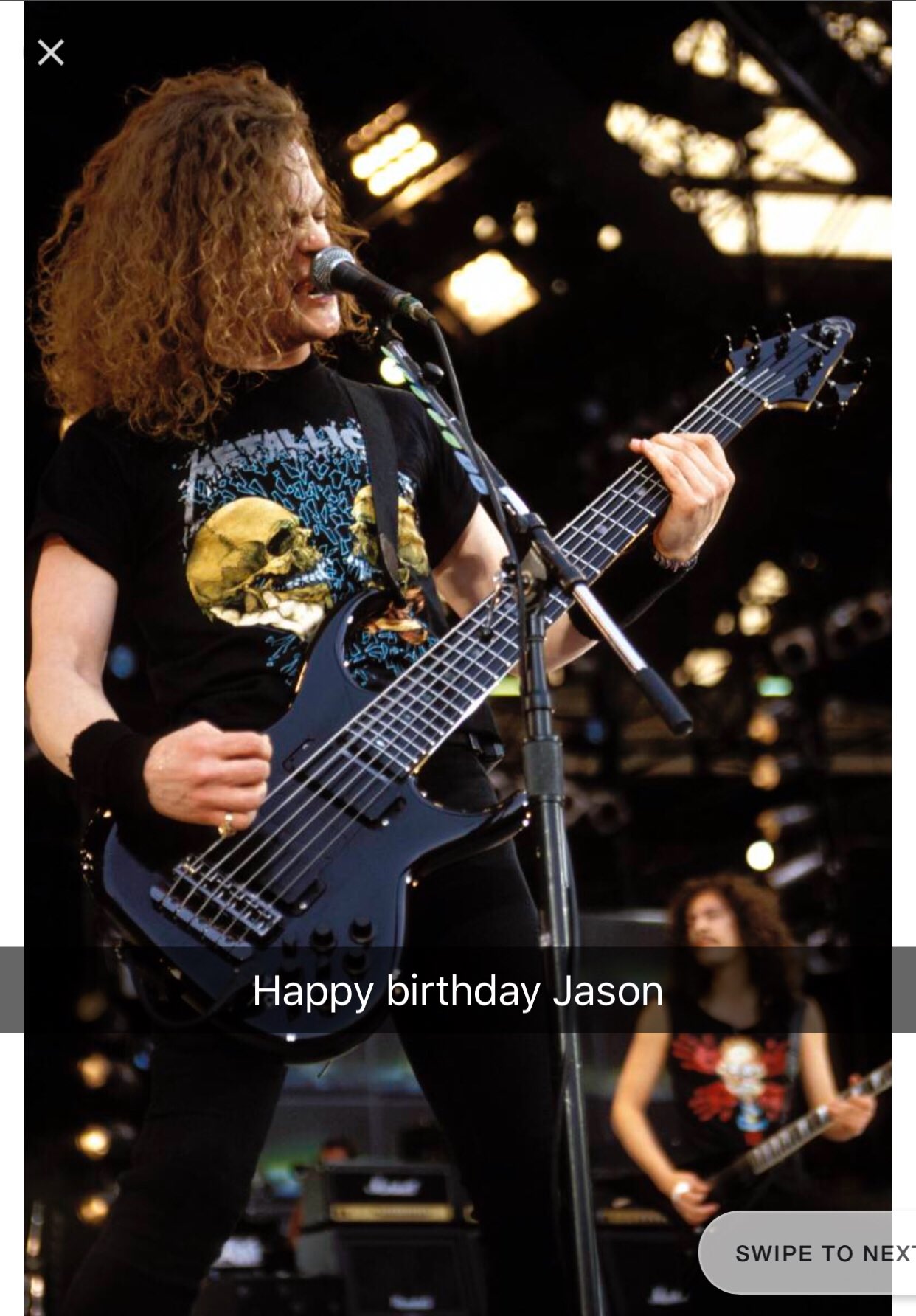 Happy birthday Jason newsted. 