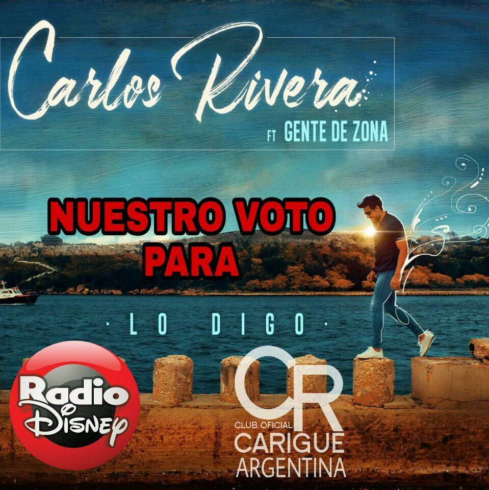 Gabry_Carigue's tweet photo. @RadioDisneyLA dejamos nuestro voto para #LoDigo de @_carlosrivera ft @GdZOficial para el  Ranking #RDArgentina @CarigueArg saludos 🎶🎶🎼 https://t.co/3vxptnd01D