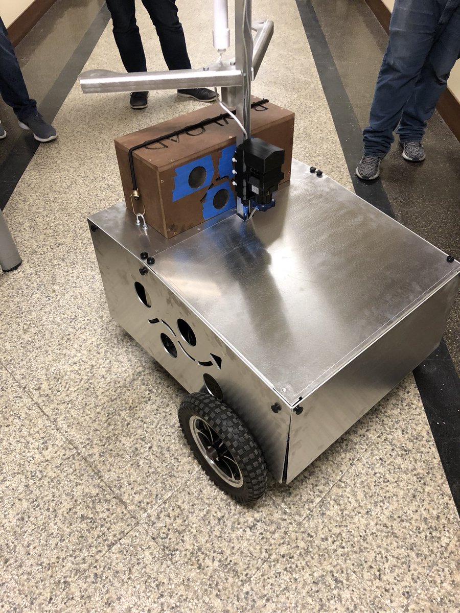 UCRoboticsTeam's tweet photo. Had a great #Hackathon this weekend. Dokalman is looking sharp.
#MLH #RevUC #Revolution_UC #WeEngineerBetter https://t.co/TJf3teZvUv
