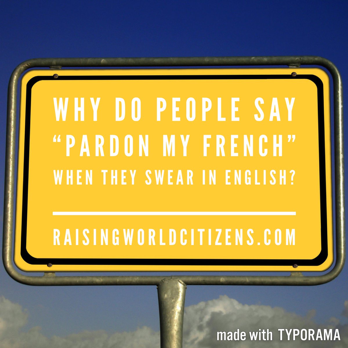 aimeethompchi's tweet photo. “Pardon my French!” Have you ever wondered why people use the phrase when they swear - in English? #french #language https://t.co/NdgRedyqLK https://t.co/4wPnuQdCvk