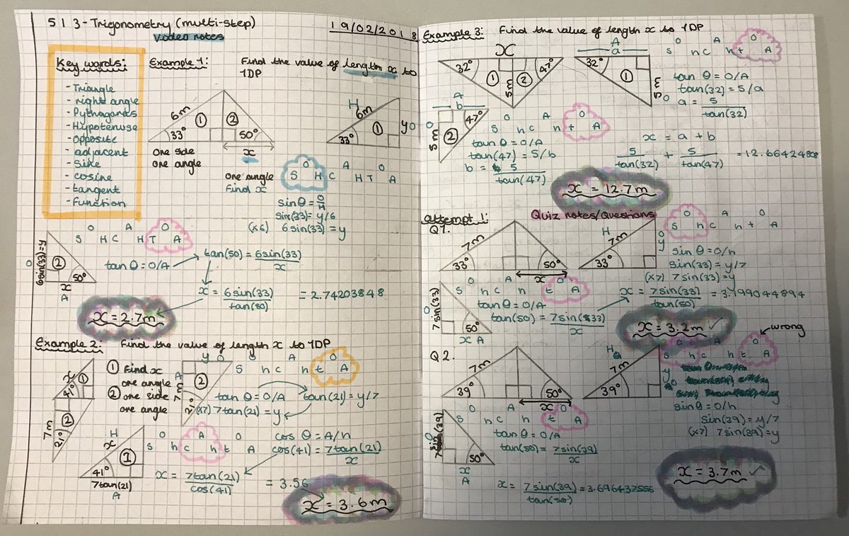 UckColl_Maths's tweet image. My favourite @hegartymaths homework books from 9A1 last week! Gorgeous books all and wonderful work!
#HegartyMaths #MathsHomework #ExcellentPresentation #LoveLearningForLife