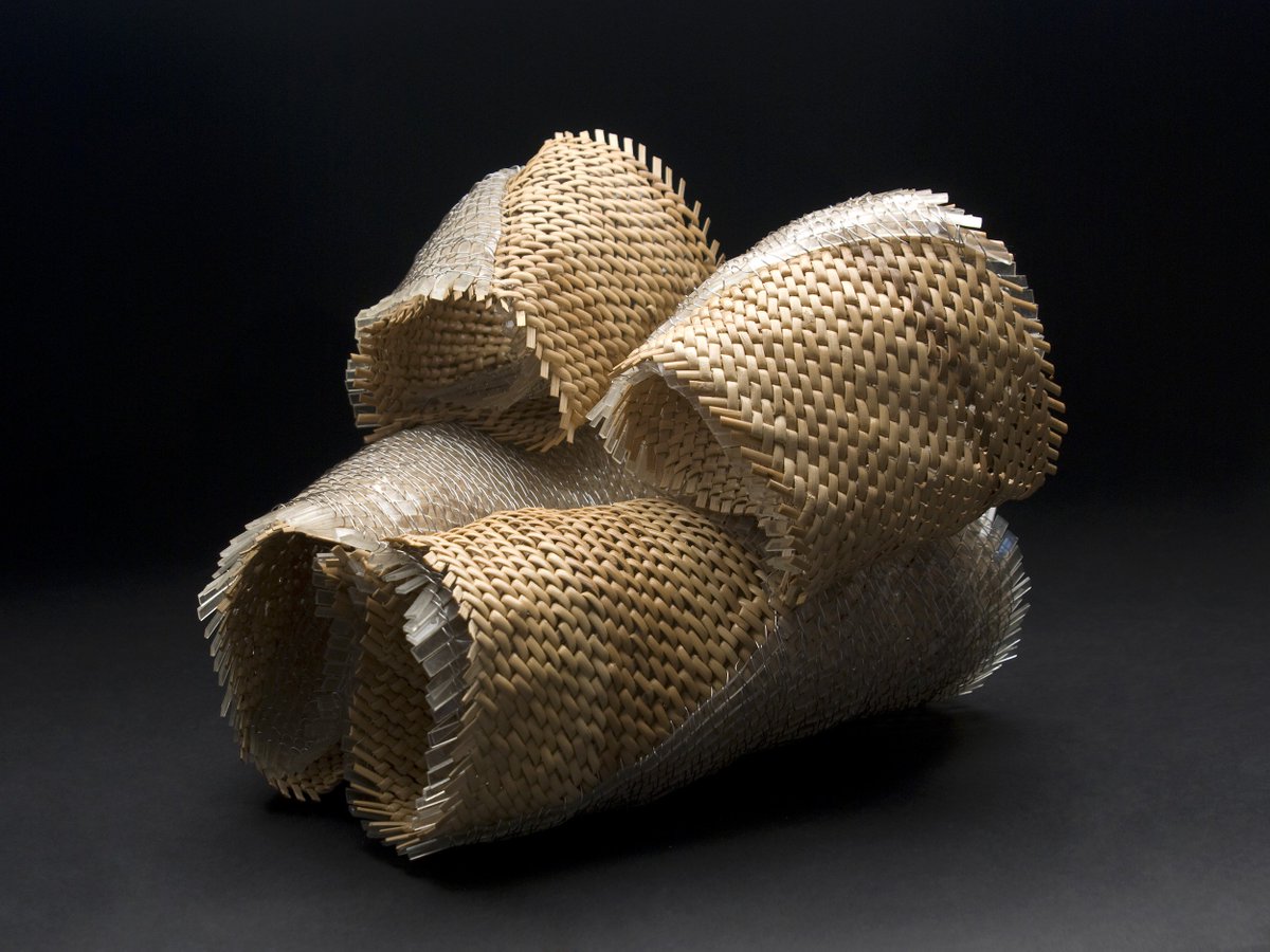 michiko fukai's 'point of contact I' (2004) is really doing it for me. it feels like mud wasp infrastructure or binoculars or building forts