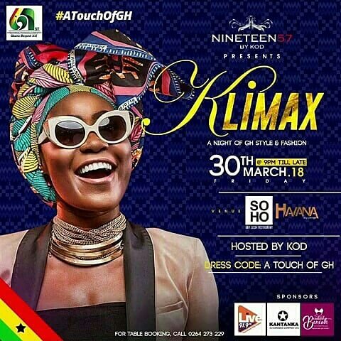 CoolestHealth's tweet photo. #KLIMAX
30th March at Marina mall Soho Havana.
Come through and let's have fun 9pm
Don't miss it guys
@kod57gh @nineteen57bykod https://t.co/9FpDBmtSvl