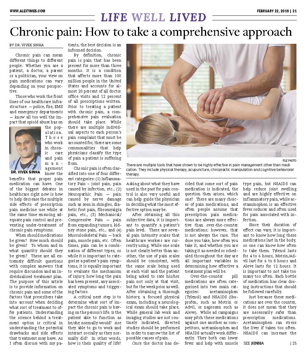 BelleviewMD's tweet photo. Enjoy our latest article by our CMO regarding Chronic Pain. (pg 21) https://t.co/UCTHepfWf6 https://t.co/HYStK8gOdF