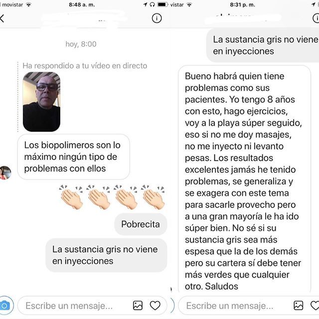 cirujano's tweet photo. Mientras existan personas que piensen así a pesar de las campañas y muertes, habrán sinvergüenzas que inyecten estas porquerías.
.
#biopolimeros #pmma #nobiopolimeros #biofill #biogel #celulasexpansivas #slobodianik https://t.co/4Nw6rq4sCr https://t.co/Lw0YoOQqUz