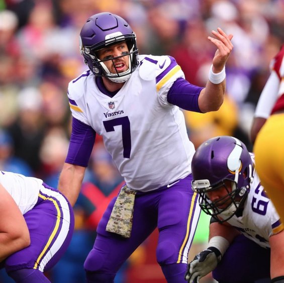 autumnanderson's tweet photo. Case Keenum ran onto field as 2nd game backup, and teammates were right there w him. End of a playoff game, he went for it: "I'm going to give someone a chance..." and flung the #MinneapolisMiracle. Keenum is all about the team. Cousins, perhaps not so much. Let's #KeepKeenum. https://t.co/XVdauHeDTH