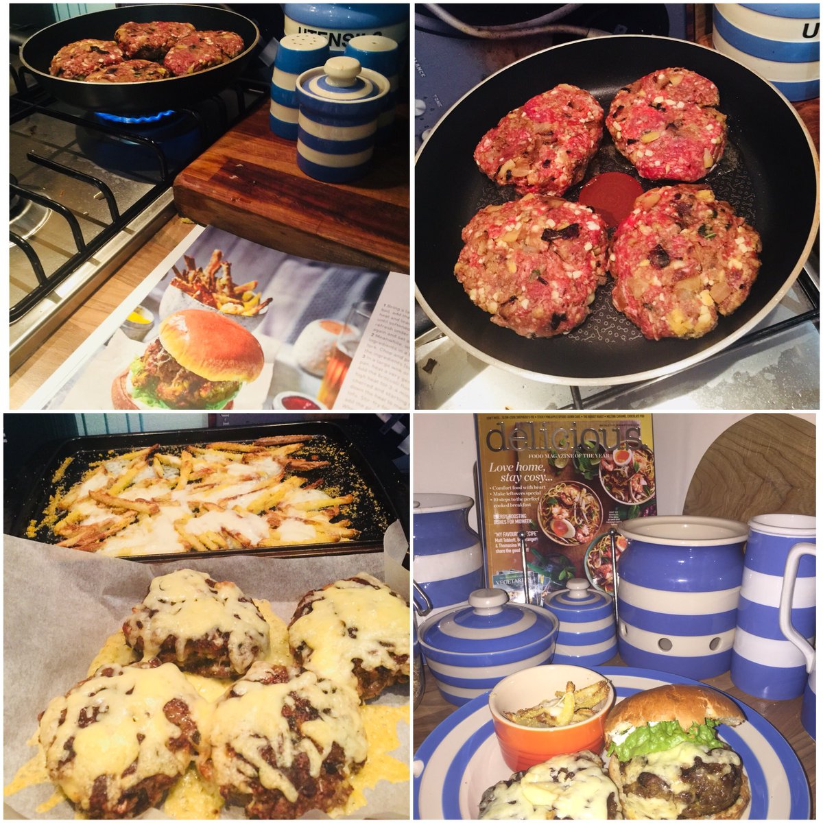 Jakhurst01's tweet photo. Mystery Sunday dinner complete!
Venison and apple cheeseburgers with  ultimate cheesy chips. 
Inspired by @deliciousmag.
Seal of approval from @KateConcah #cheeseburger #venison #cheesychips https://t.co/6ltr17OFJi