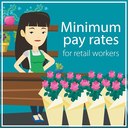 Fixmypay's tweet photo. Under the Retail Award full-time &amp; part-time employees (21+ years old) should be paid at least $20.08 per hour, with higher rates for work after 6pm or on the weekend. https://t.co/S3HuZRTXUO https://t.co/Kz0BfkiLEr
