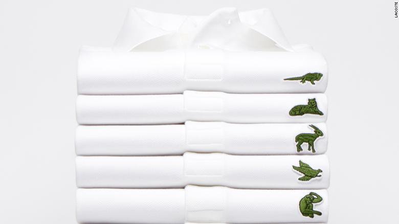 CNN's tweet photo. Lacoste adopts temporary logo to help endangered species https://t.co/lCXbSTmxYC https://t.co/GYE5iRpxlr