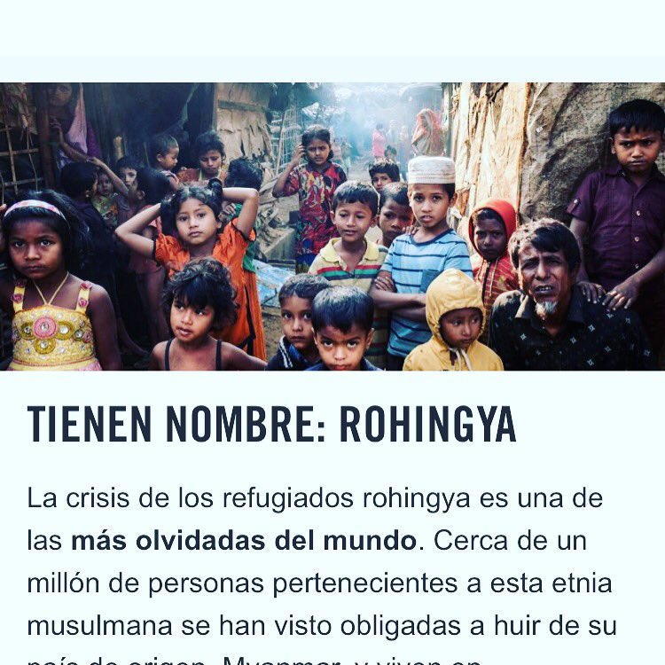 PGarciaCostas's tweet photo. “Las infancias nunca duran, pero todos merecen una” (W.Dale) #TienenNombre #RohingyaCrises #SavetheChildren #FundacionOchoTumbao https://t.co/sXRtszWu4g