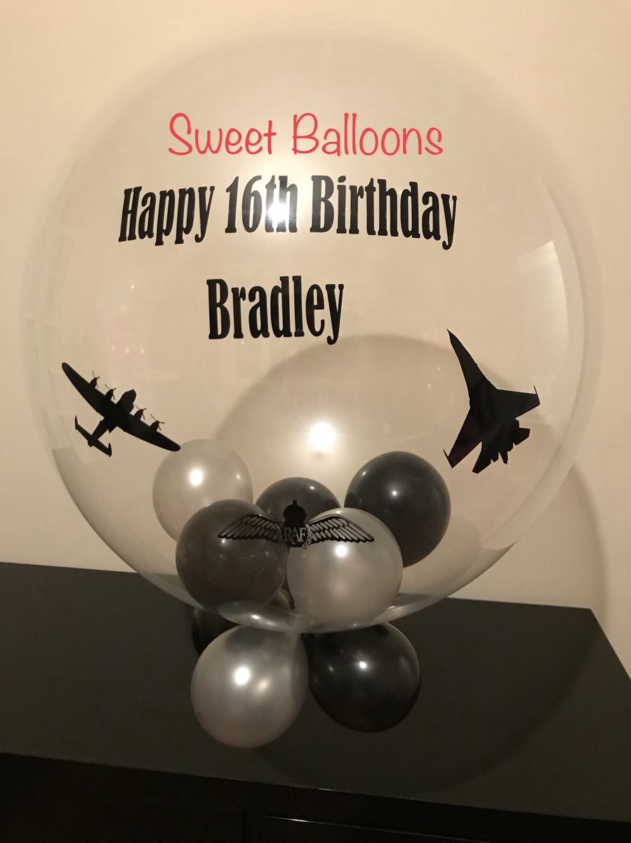 sweet_balloons's tweet photo. Personalised deco balloon #decobubble #personalisedballoons #raf #birthdayballoon #16thbirthday #essexballoons #tabledecor #burnhamoncrouch https://t.co/Orl3aoknM8