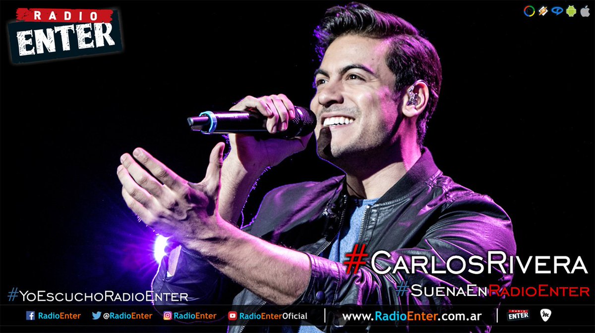radioenter's tweet photo. Hora 18:08pm | En la tarde de #RadioEnter estás escuchando la música de  #CarlosRivera #CarlosRiveraEnRadioEnter | #YoEscuchoBuenaMusica 
#YoEscuchoRadioEnter ... la radio que te acerca a @_CarlosRivera https://t.co/FgVHSlBo6O