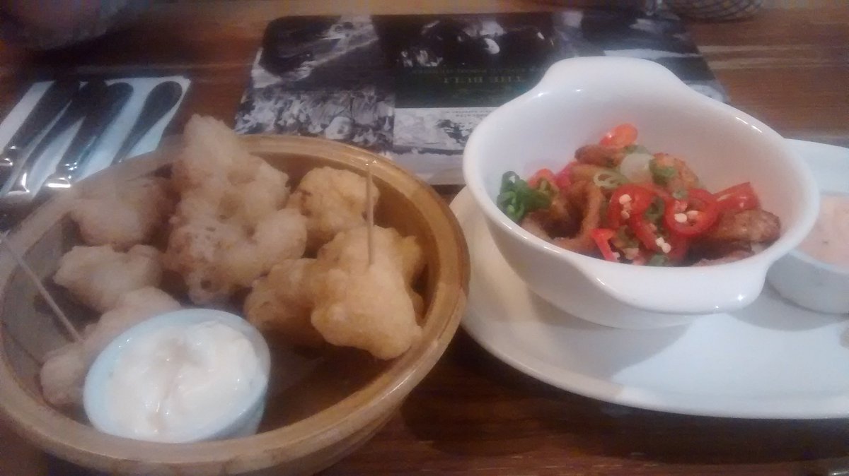 <a href="/Bull_Broughton/">The Bull @ Broughton</a> delicious #glutenfree and #DairyFree cauliflower fritters and crispy squid <a href="/CoeliacELancs/">EastLancsCoeliacUK</a> <a href="/Coeliac_UK/">Coeliac_UK</a> <a href="/claire_tulloch/">It’s Claire from Comms</a> <a href="/CoeliacSanc/">Coeliac Sanctuary - Gluten Free Blog</a>