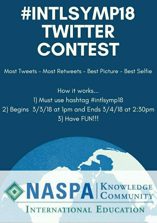 NASPA_IEKC's tweet photo. Get EXCITED!!! The #IntlSymp18 Twitter Contest Winners will be announced soon!!! #NASPA18 https://t.co/ZDsd0EEmZL