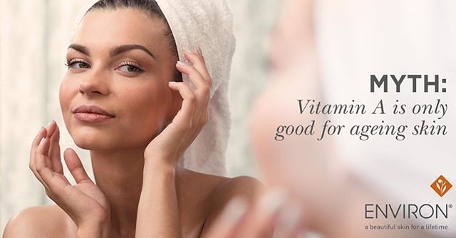 TurnBeautiful's tweet photo. Fact: Vitamin A is the queen of skin care ingredients!  __ It doesn't just help fight fine lines and wrinkles, it can help correct redness, dark spots, rough skin and even acne. https://t.co/4PY3CckaK0 https://t.co/FuVVH4jXLb