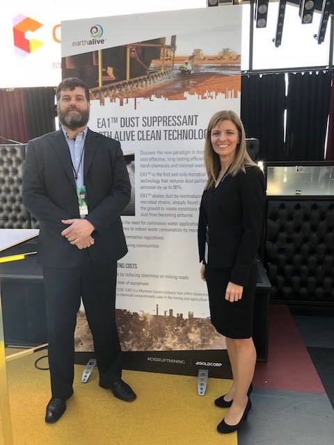 Earth Alive is proud to be one of eight semi-finalist of the Goldcorp #DisruptMining accelerator challenge. Meet our team at the #InnovationExpo and discover EA1, the organic microbial dust suppressant developed for the mining industry. $eac