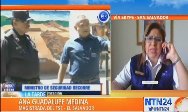 InfoUSANTN24's tweet photo. 🔴EN VIVO | Ana Guadalupe Medina, magistrada del ente electoral de El Salvador, habla en @LaTardeNTN24 sobre la jornada electoral https://t.co/8Ow2EqJ06o https://t.co/yyvxYHMOzd