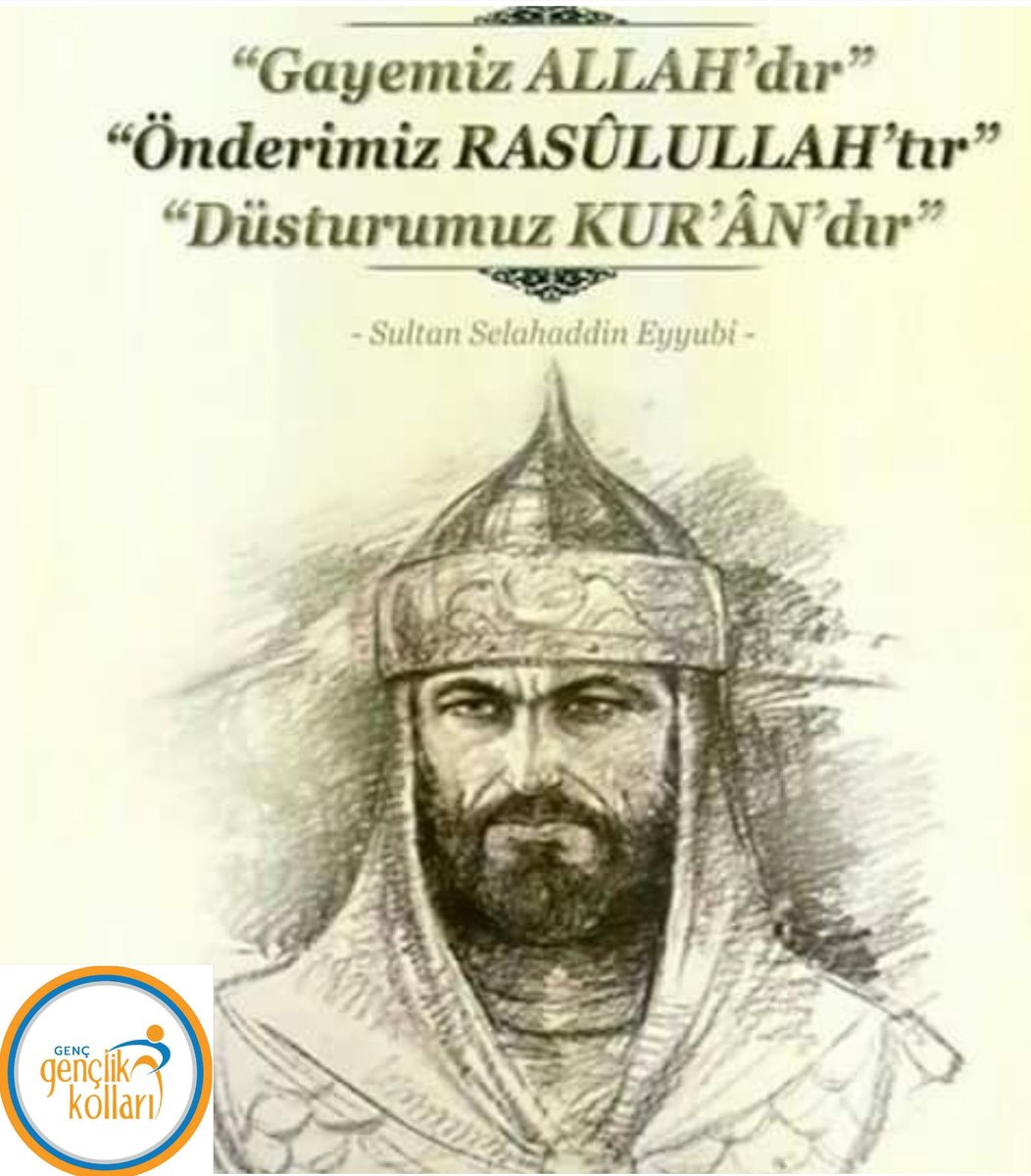 “Gayemiz Allah’tır, Önderimiz Rasülullah’tır, Düsturumuz Kur’an’dır”.
Vefatının Sene-i Devriyesinde Sultan #SelahaddinEyyubi’yi Rahmetle yâd ediyoruz.
8 Eylül 1138 - 4 Mart 
<a href="/_cevdetyilmaz/">Cevdet Yılmaz</a> <a href="/enverfehmioglu/">Enver FEHMİOĞLU</a> <a href="/mecertas/">Melih Ecertaş</a> <a href="/MHanefiGuler/">Mehmet Hanefi Güler</a> <a href="/yusufbayantemur/">Yusuf Bayantemur يوسف</a> <a href="/AvSoysal/">Av.Sebahattin Soysal</a>