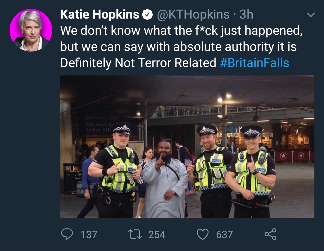 ALT_KTHopkins's tweet image. F*ck me, three men from 'Londistan' wearing suspiciously bulky vests! @KTHopkins #BrainFail x