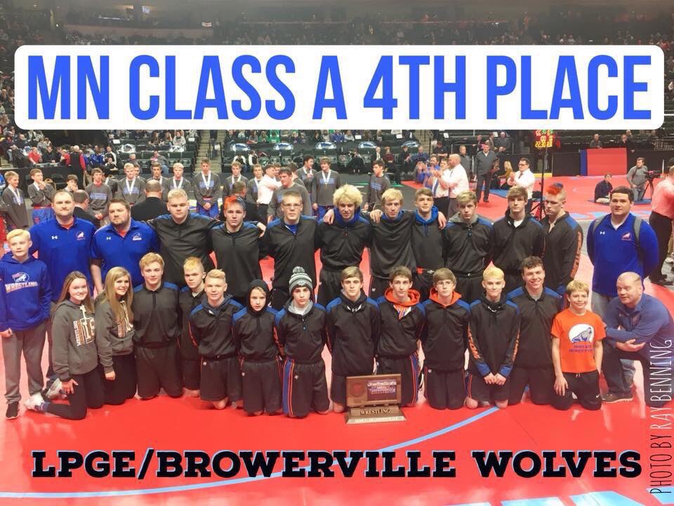 MikeMeiners1's tweet photo. What a great year for Wolves wrestling team, they finished the year with a 24-3 record &amp; finished with a 4th place finish at state. Carter finished his freshman year with a 39-8 record &amp; placed 5th at state... https://t.co/d9fChIPIQB