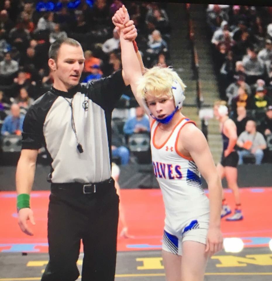 MikeMeiners1's tweet photo. What a great year for Wolves wrestling team, they finished the year with a 24-3 record &amp; finished with a 4th place finish at state. Carter finished his freshman year with a 39-8 record &amp; placed 5th at state... https://t.co/d9fChIPIQB