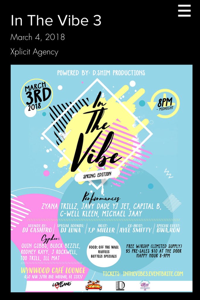 XplicitAgency's tweet photo. Did you miss #InTheVibe 3 powered by: @dshimbeatz ? Don’t worry our event reporter: @xxcobre has got you covered in our latest event coverage:
https://t.co/Eru4QslWwt https://t.co/rAUJfz4jgT