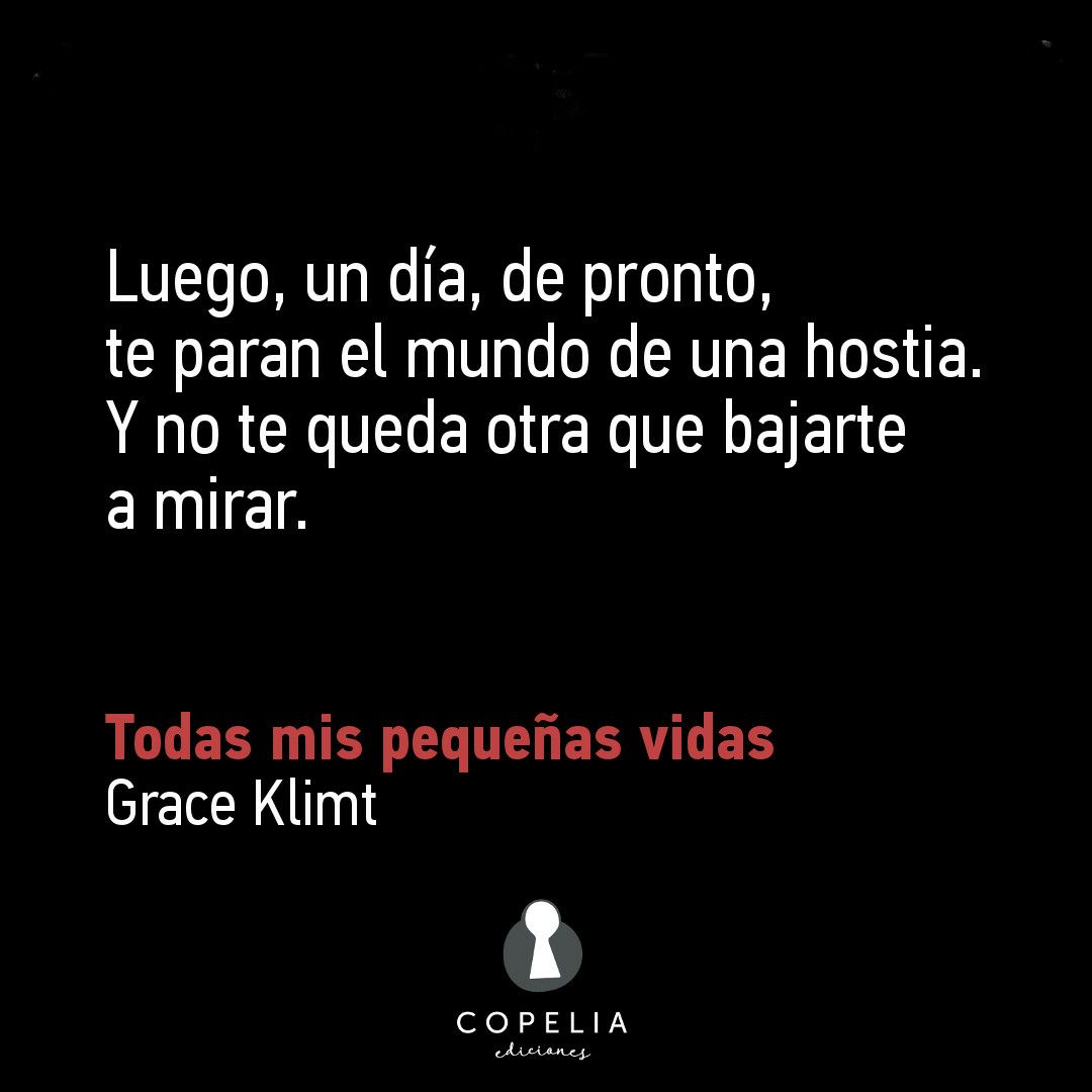 GraceKlimt's tweet photo. Y volver a ponerlo en marcha, sin miedo
#TodasMisPequeñasVidas https://t.co/JK1K6NrfN2