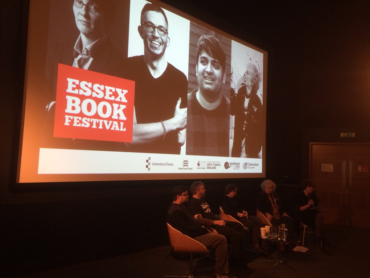 ekittl's tweet photo. Loving @EssexBookFest season already. Enjoyed hosting Adrian May’s launch event this morning  @firstsite and seeing so many writing friends. His book #themagicofwriting sold out! Then the first #peace panel this afternoon. Great day. https://t.co/eb7V9WZ4Im