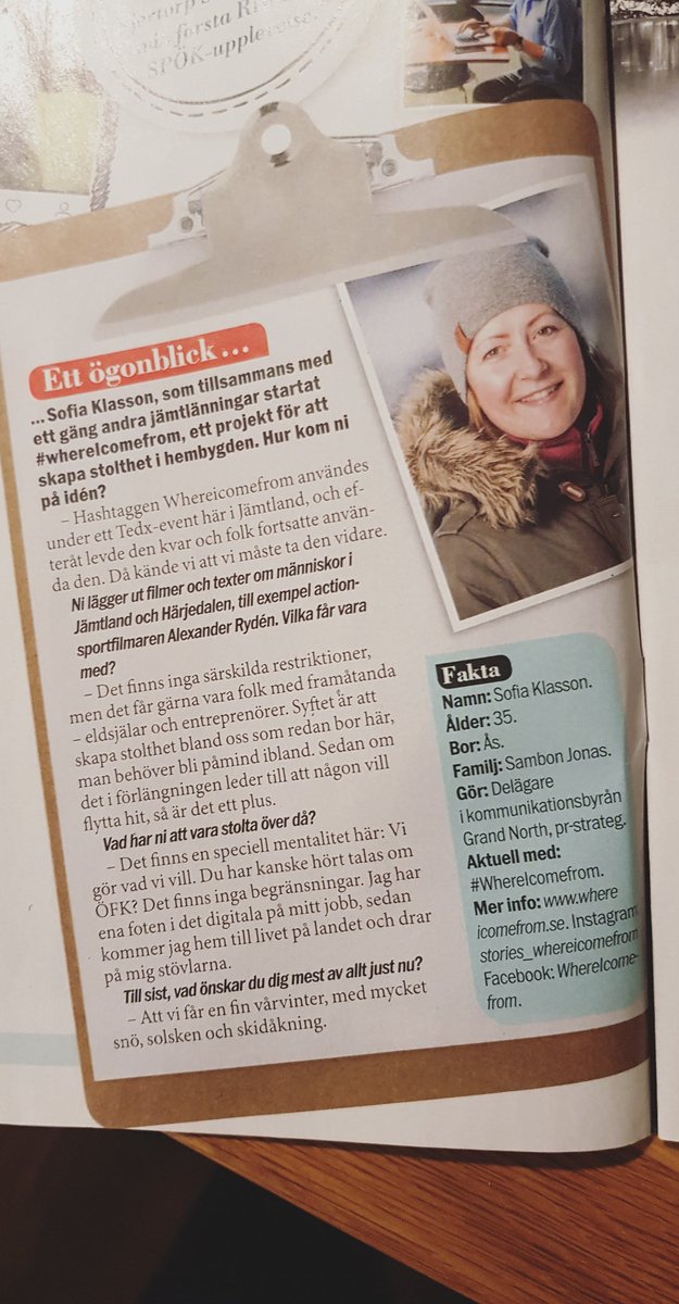 I dagens Söndagsbilaga berättar jag kort om projektet #whereicomefrom. Stolt jämte!