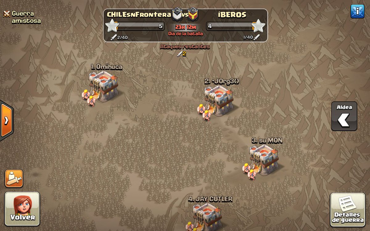 Jornada número 6 en <a href="/LHGCOC/">LHG</a> contra el clan <a href="/iberos_coc/">CLAN ÍBEROS 《Y》</a> , que sea una exelente guerra muchachos, que gane el mejor, #GoCSF