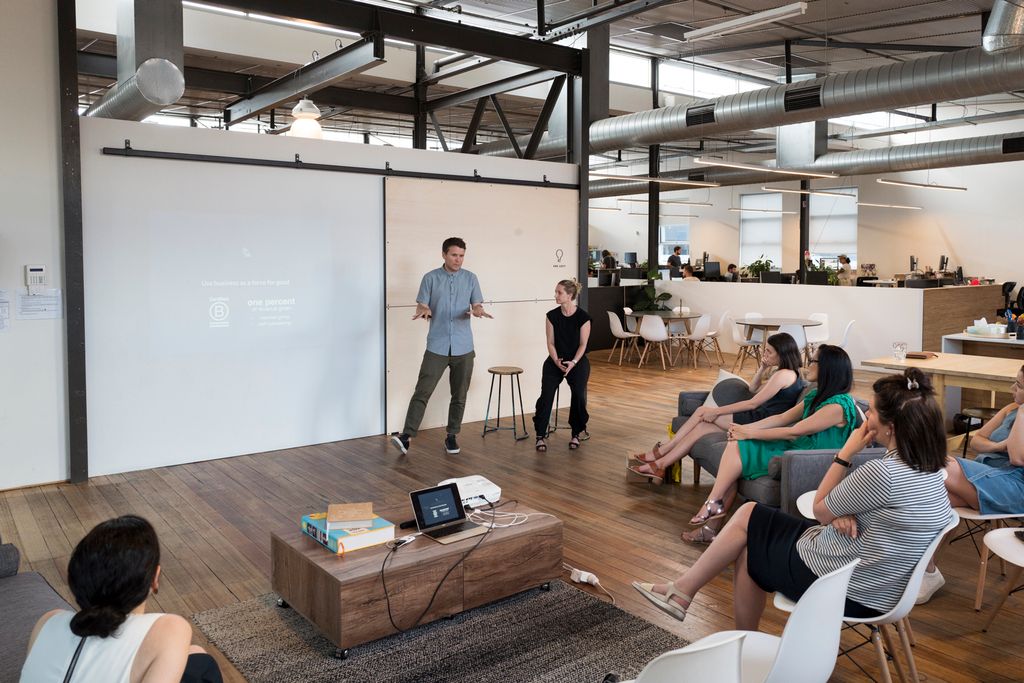 NewCoAus's tweet photo. NewCo Melbourne attendees were treated to a behind the scenes look at how @Bellroy approaches product #design and #responsible #business https://t.co/i53xq9stdD
