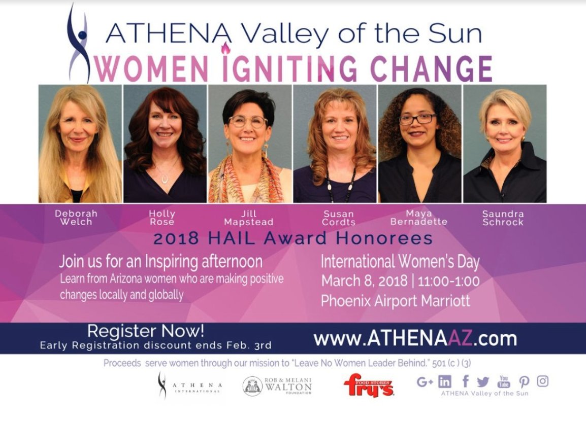 CatherineAnaya's tweet image. The @ATHENAVOS #HailAwards is coming up honoring 6 #women on #InternationalWomensDay! We talk to the woman behind it &amp;amp; one of the honorees @erborris about why this year's event is more important than ever. @azdailymix Monday at 9am on @AZTV_7
