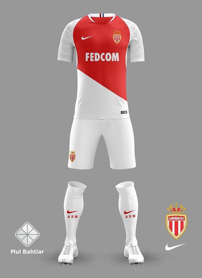 MunegOc's tweet photo. Visuel plus complet #NewKits #MonacoAS #Daghe #Biancorossi #Nike #Vapor https://t.co/blRbf7JgQn